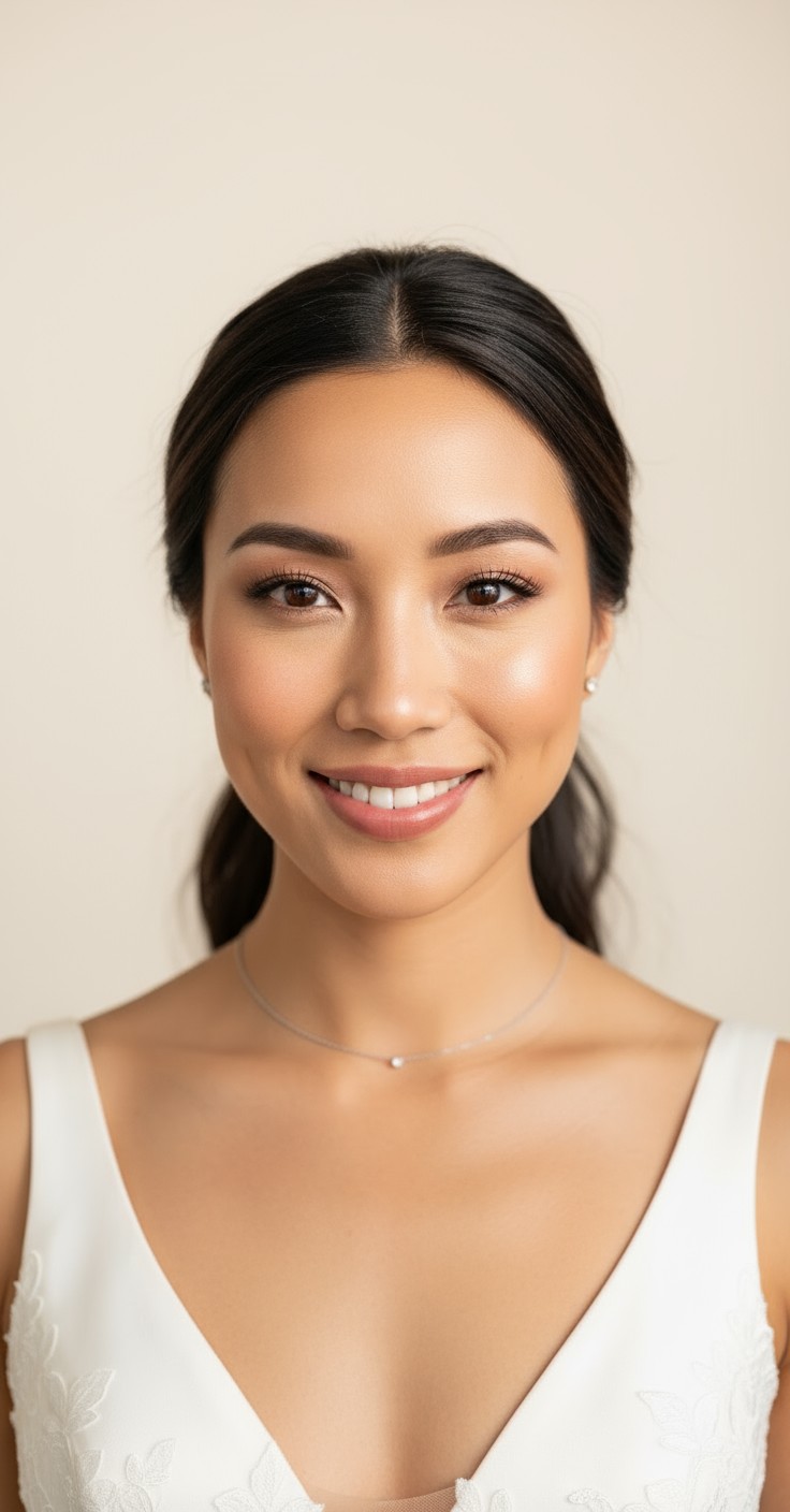 After Side Ponytail Updo For Wedding